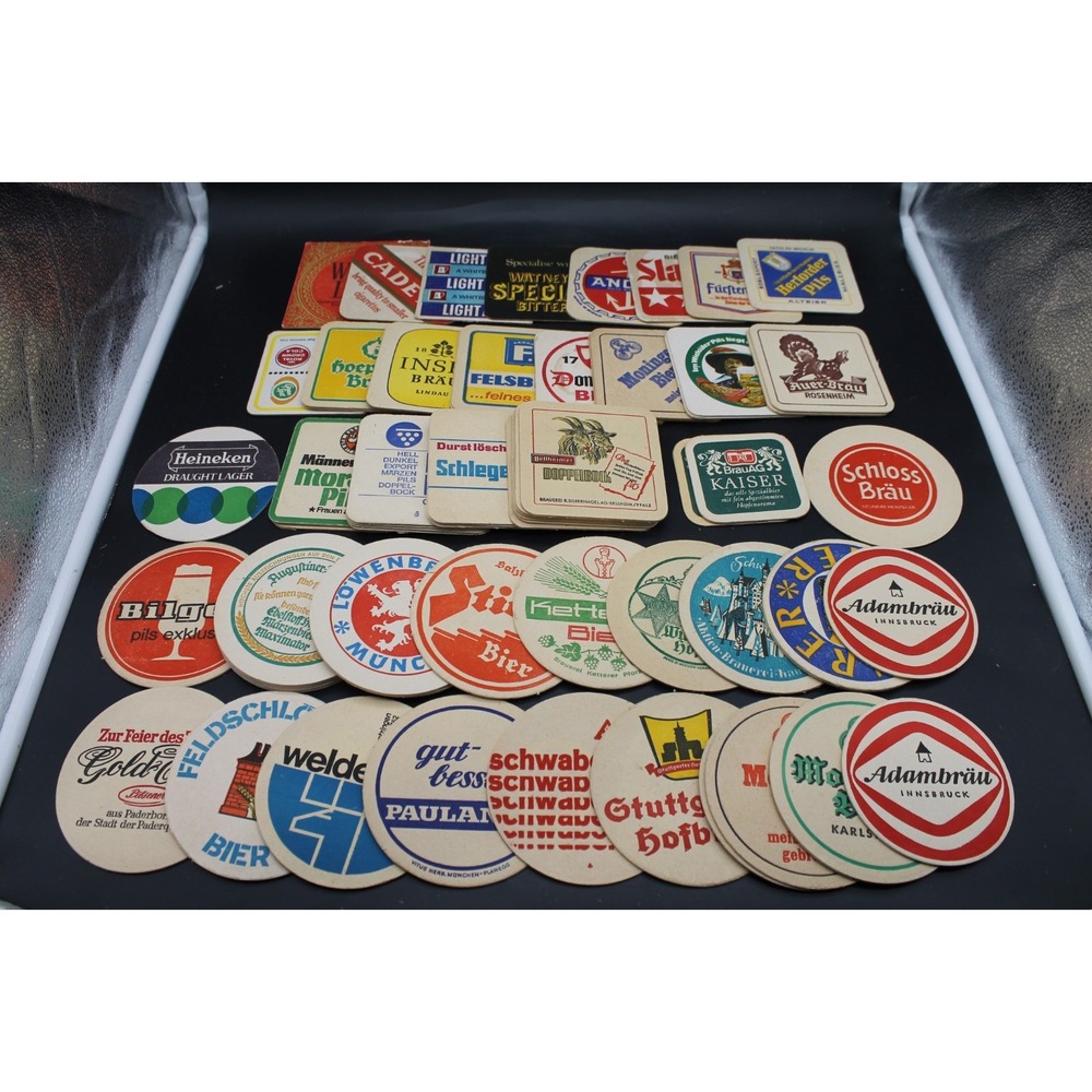 Lot 67 Vintage German European Beer Coasters Cardboard Bar Pub Breweriana